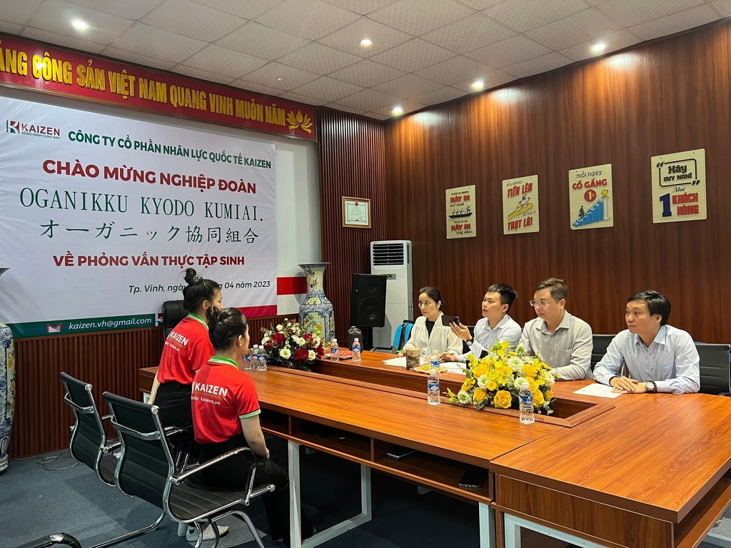 NGHIỆP ĐOÀN OGANIKKU ĐẾN THĂM VÀ LÀM VIỆC TẠI CÔNG TY CỔ PHẦN NHÂN LỰC QUỐC TẾ KAIZEN